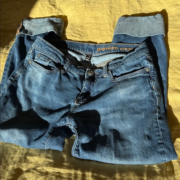 Gap Premium Straight Crop Jeans - 8 - Picture 1 of 5